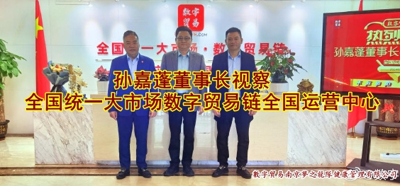孙嘉蓬董事长视察全国统一大市场数字贸易链全国运营中心